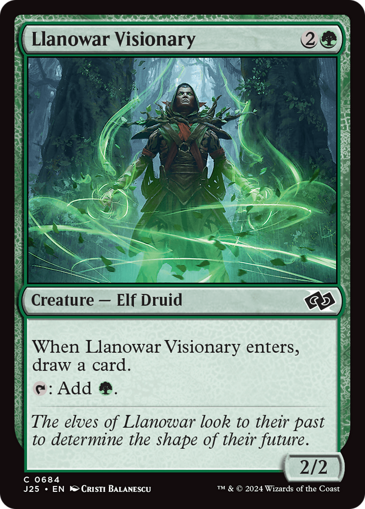 Llanowar Visionary [Foundations Jumpstart] | Boutique FDB TCG