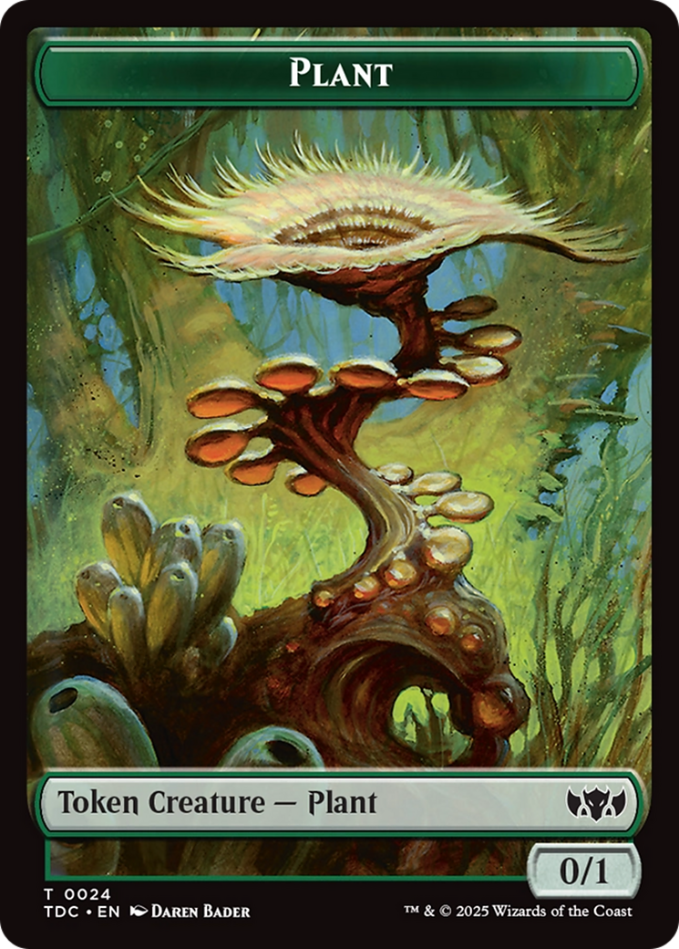 Insect (0022) // Plant Double-Sided Token [Tarkir: Dragonstorm Commander Tokens] | Boutique FDB TCG