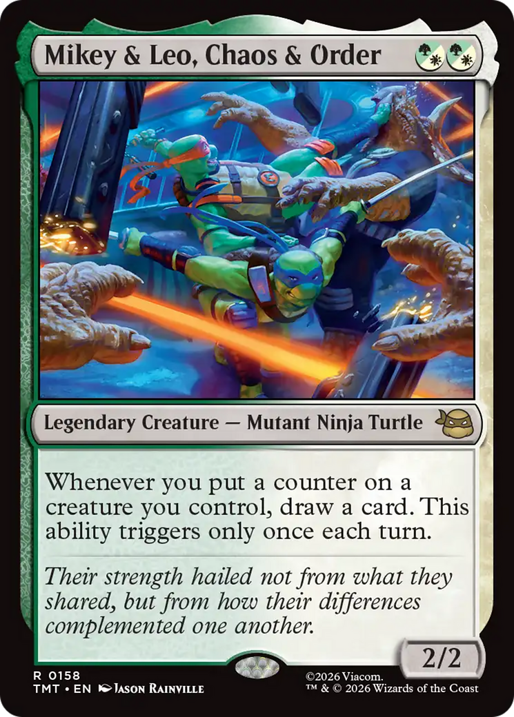 Mikey & Leo, Chaos & Order [Teenage Mutant Ninja Turtles] | Boutique FDB TCG