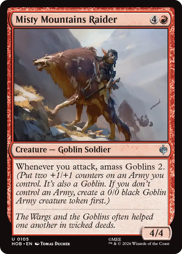 Misty Mountains Raider [The Hobbit] | Boutique FDB TCG