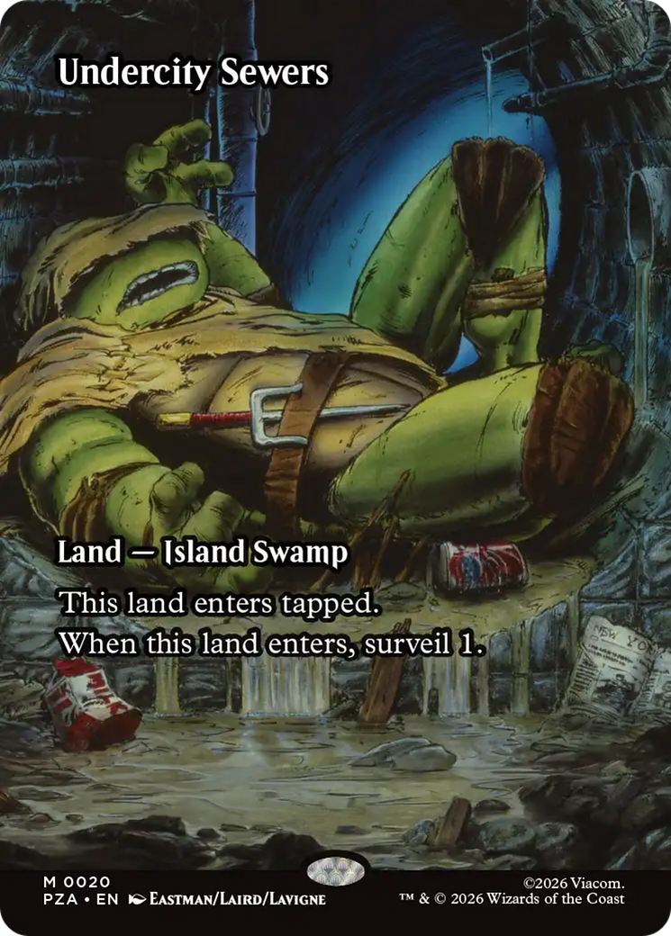 Undercity Sewers (Borderless) [Teenage Mutant Ninja Turtles Eternal-Legal] | Boutique FDB TCG