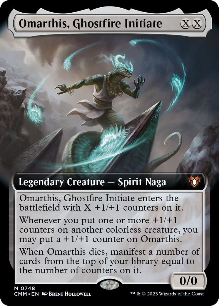 Omarthis, Ghostfire Initiate (Extended Art) [Commander Masters] | Boutique FDB TCG