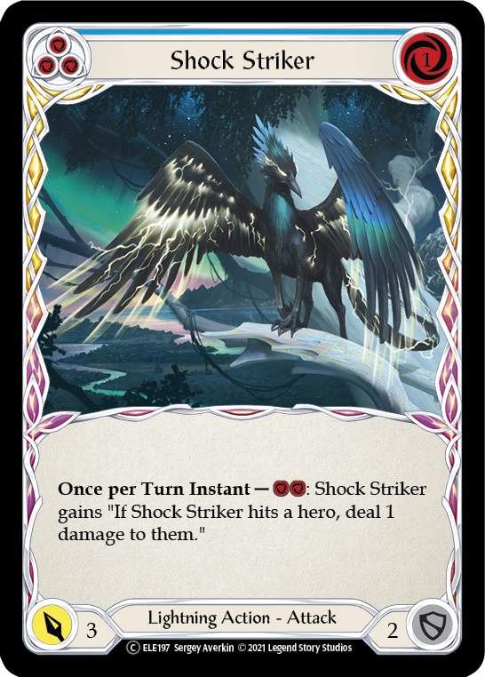 Shock Striker (Blue) [U-ELE197] (Tales of Aria Unlimited)  Unlimited Normal | Boutique FDB TCG