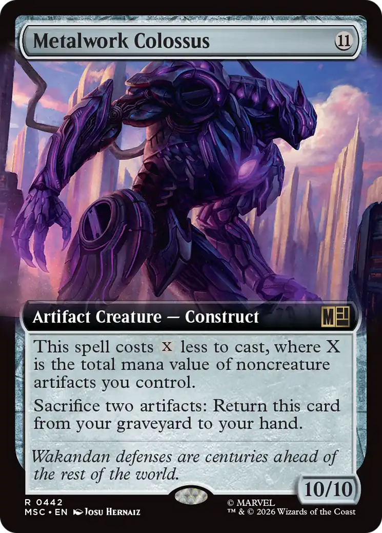 Metalwork Colossus (Extended Art) [Marvel Super Heroes Commander] | Boutique FDB TCG