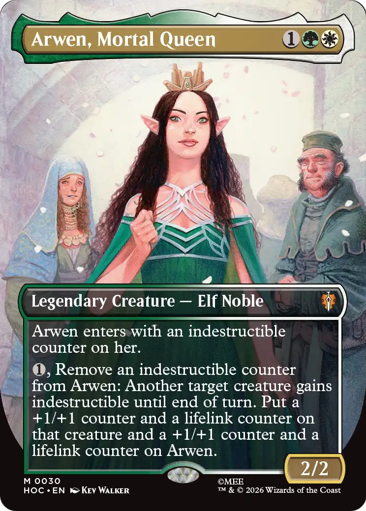 Arwen, Mortal Queen (Borderless) [The Hobbit: Eternal-Legal] | Boutique FDB TCG
