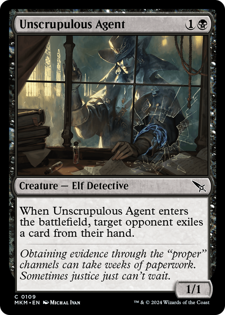 Unscrupulous Agent [Murders at Karlov Manor] | Boutique FDB TCG