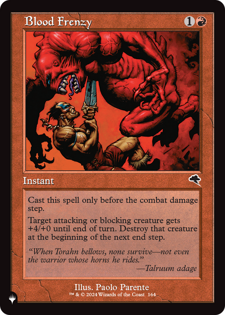 Blood Frenzy [The List Reprints] | Boutique FDB TCG