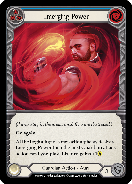 Emerging Power (Blue) [WTR071-C] (Welcome to Rathe)  Alpha Print Rainbow Foil | Boutique FDB TCG