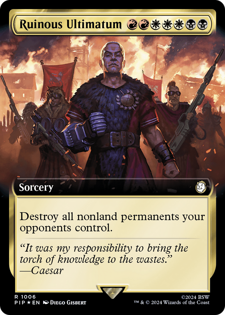 Ruinous Ultimatum (Extended Art) (Surge Foil) [Fallout] | Boutique FDB TCG