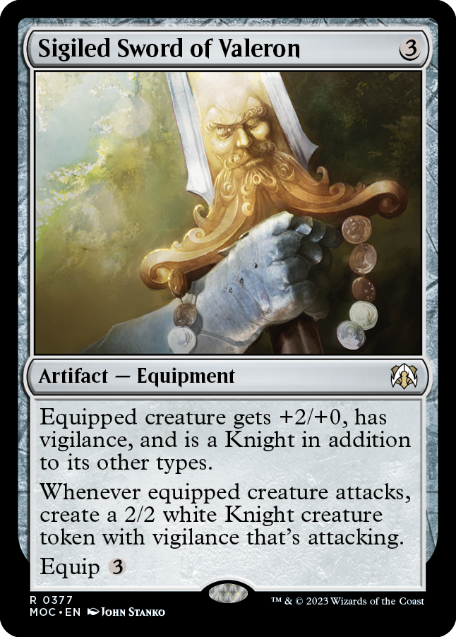 Sigiled Sword of Valeron [March of the Machine Commander] | Boutique FDB TCG