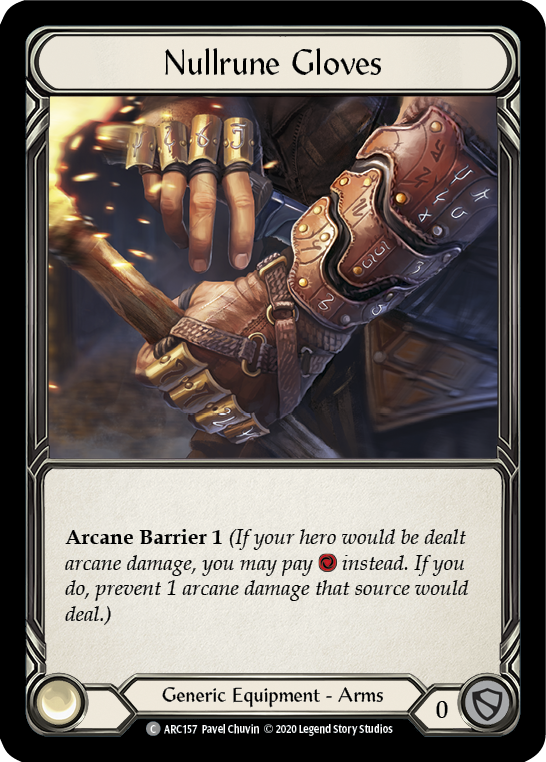 Nullrune Gloves [U-ARC157] (Arcane Rising Unlimited)  Unlimited Normal | Boutique FDB TCG
