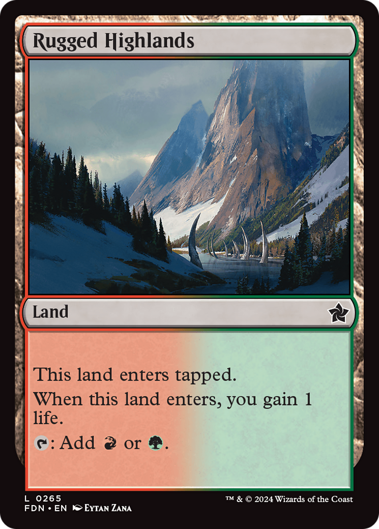 Rugged Highlands [Foundations] | Boutique FDB TCG