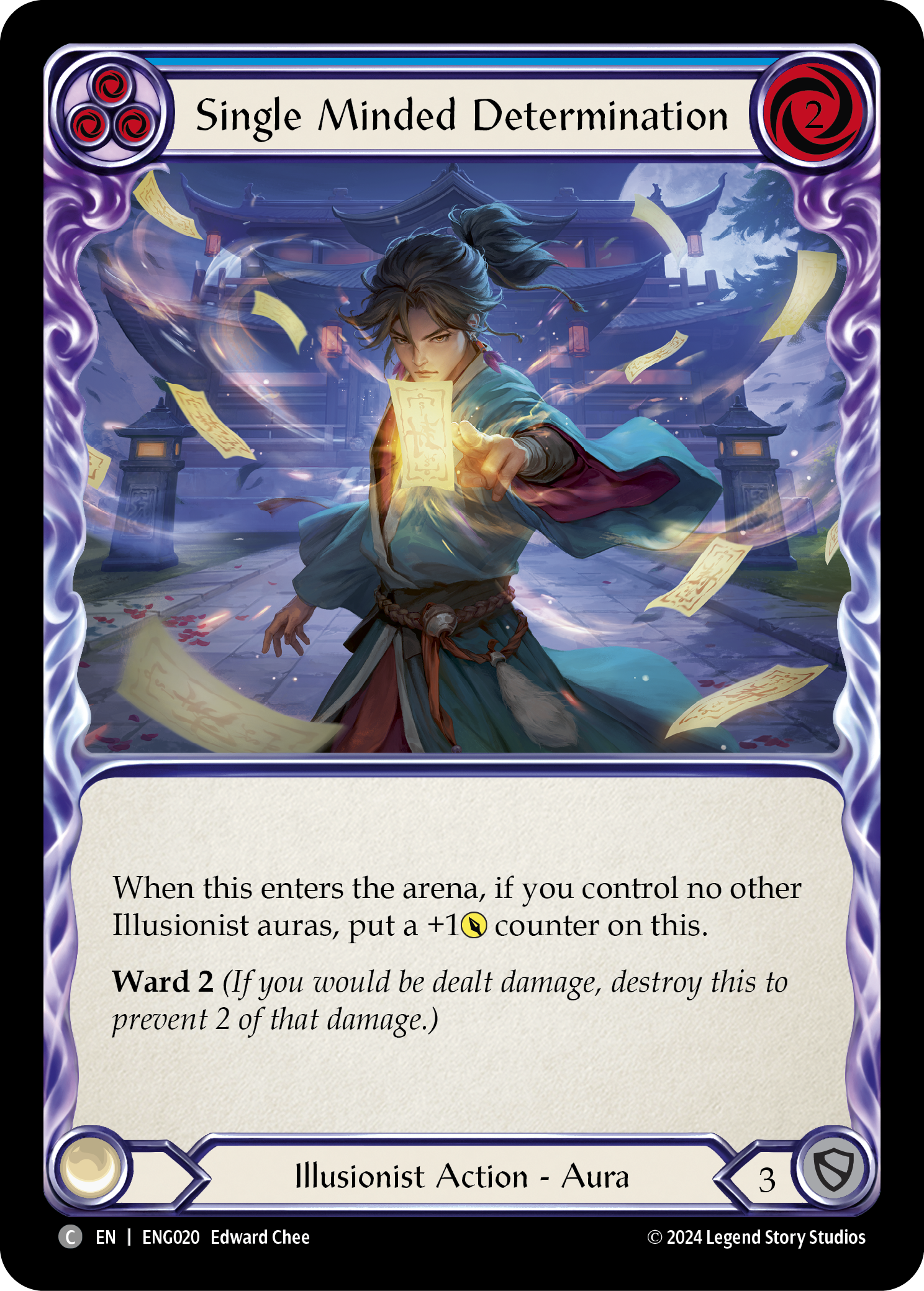 Single Minded Determination [ENG020] (Part the Mistveil Enigma Blitz Deck) | Boutique FDB TCG