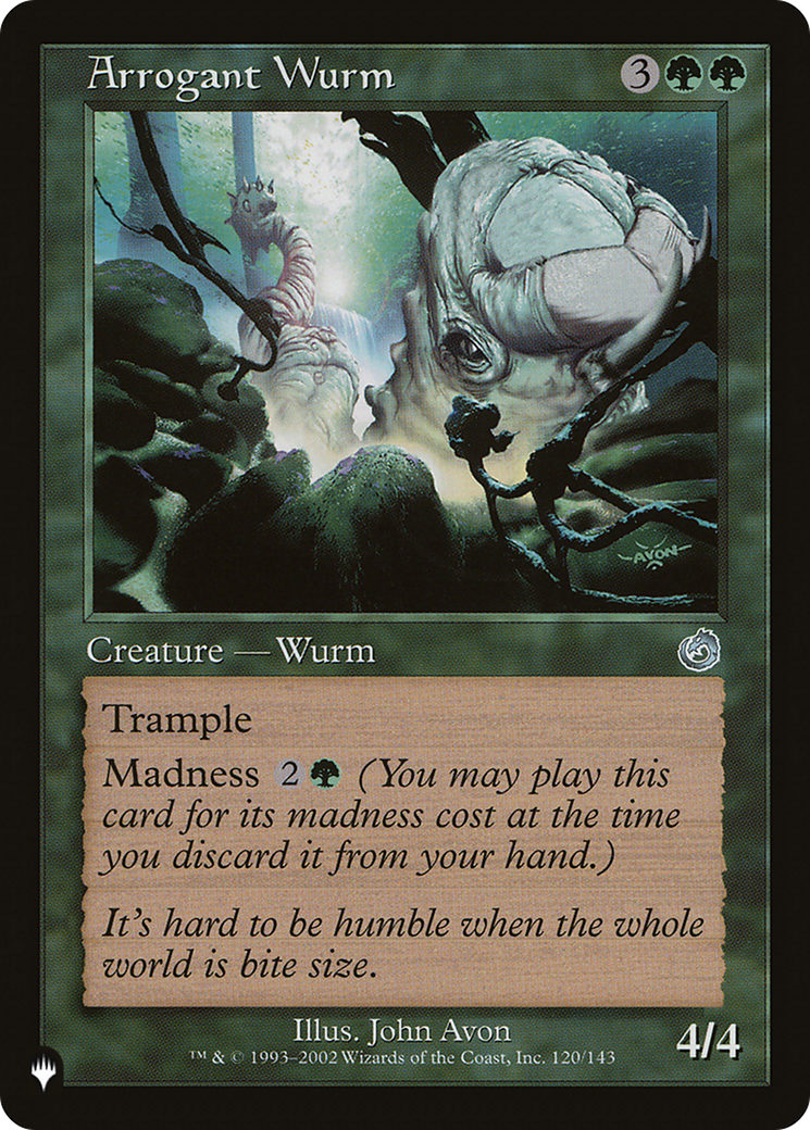 Arrogant Wurm [The List] | Boutique FDB TCG