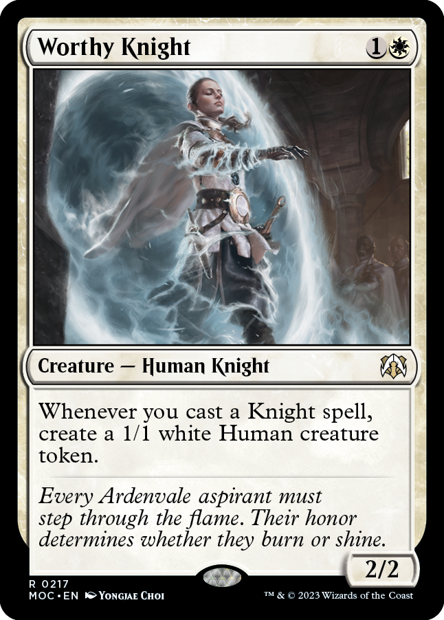 Worthy Knight [March of the Machine Commander] | Boutique FDB TCG