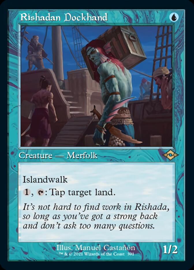 Rishadan Dockhand (Retro Foil Etched) [Modern Horizons 2] | Boutique FDB TCG