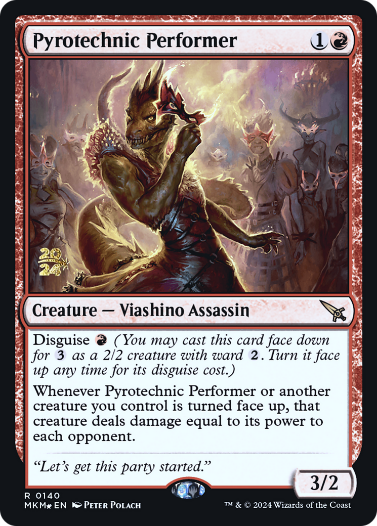 Pyrotechnic Performer [Murders at Karlov Manor Prerelease Promos] | Boutique FDB TCG