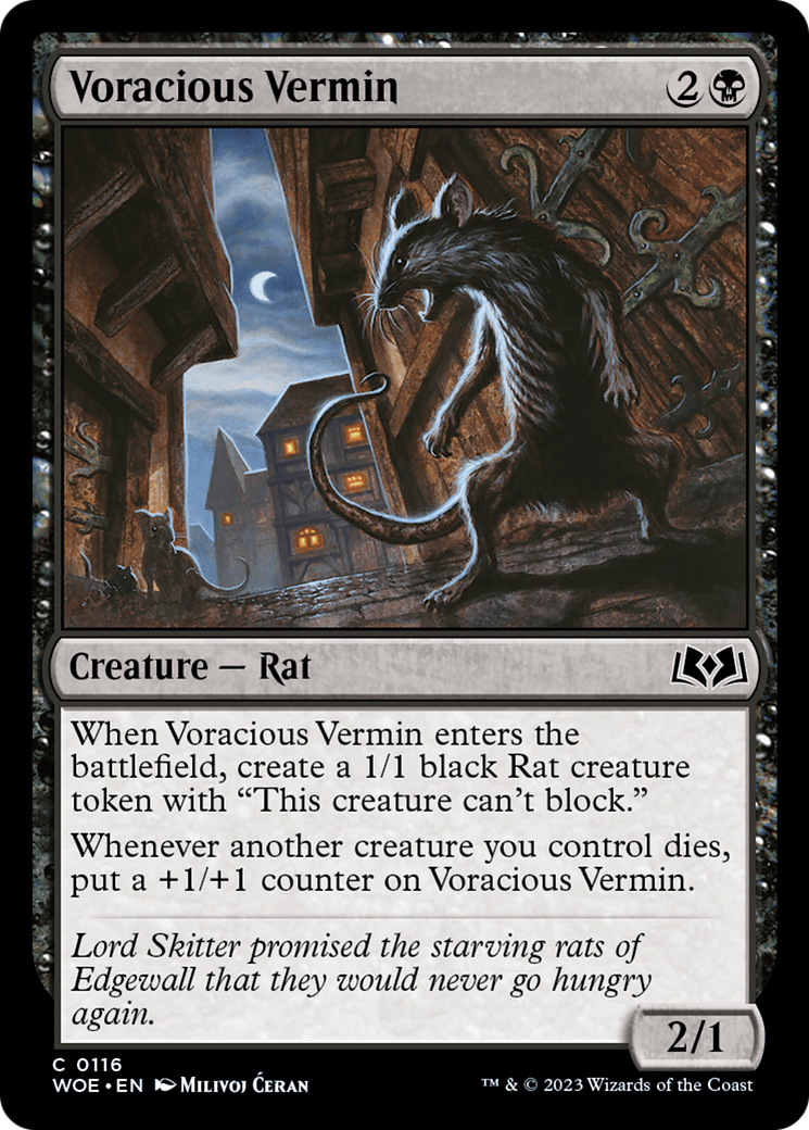 Voracious Vermin [Wilds of Eldraine] | Boutique FDB TCG