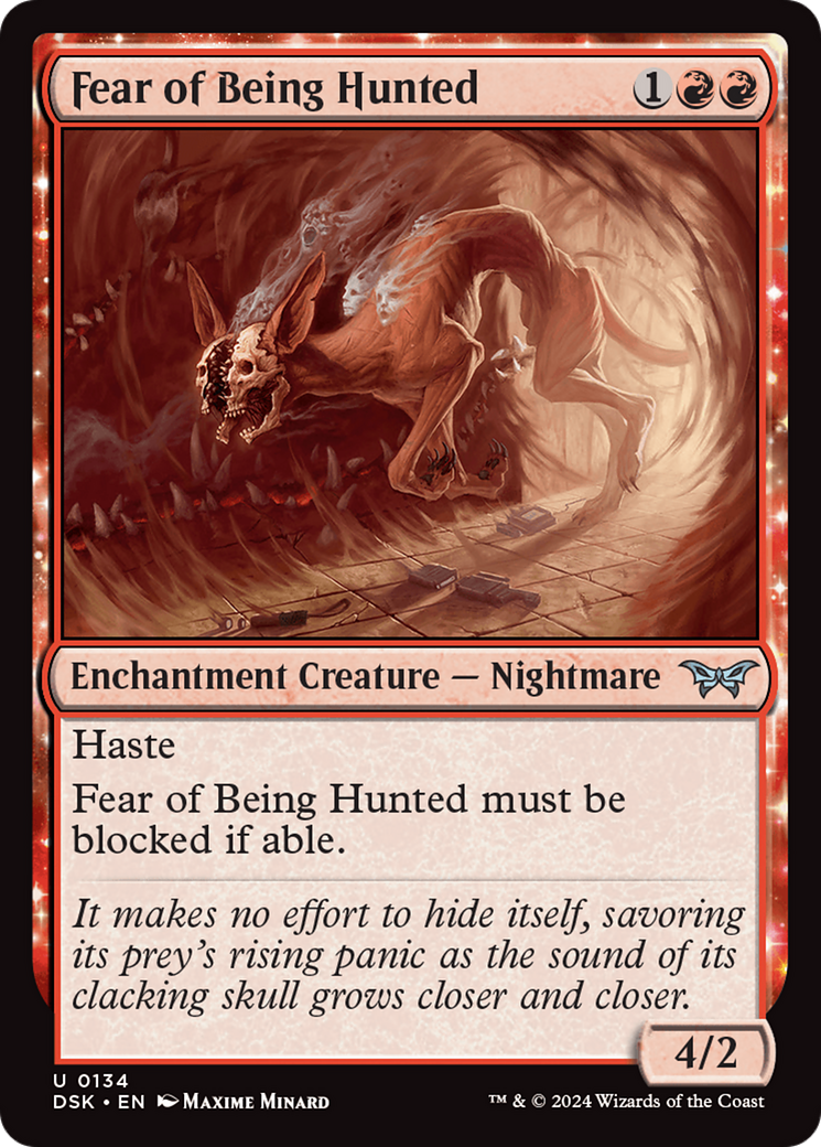 Fear of Being Hunted [Duskmourn: House of Horror] | Boutique FDB TCG