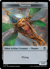 Thopter // Treasure Double-Sided Token [Outlaws of Thunder Junction Commander Tokens] | Boutique FDB TCG