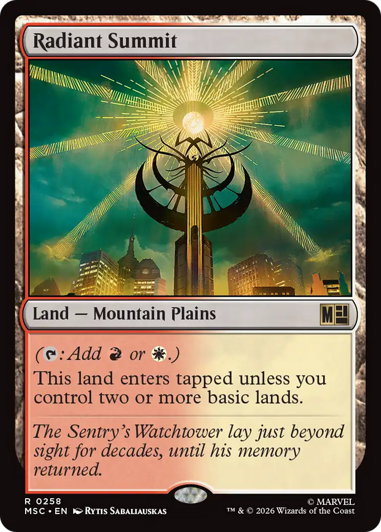 Radiant Summit [Marvel Super Heroes Commander] | Boutique FDB TCG