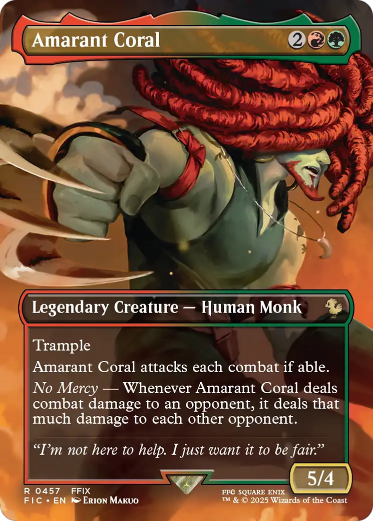 Amarant Coral (Borderless) [FINAL FANTASY Commander] | Boutique FDB TCG