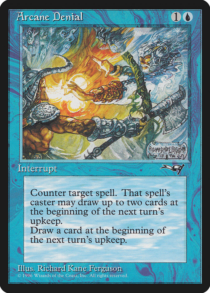 Arcane Denial (Holding Axe) [Alliances] | Boutique FDB TCG