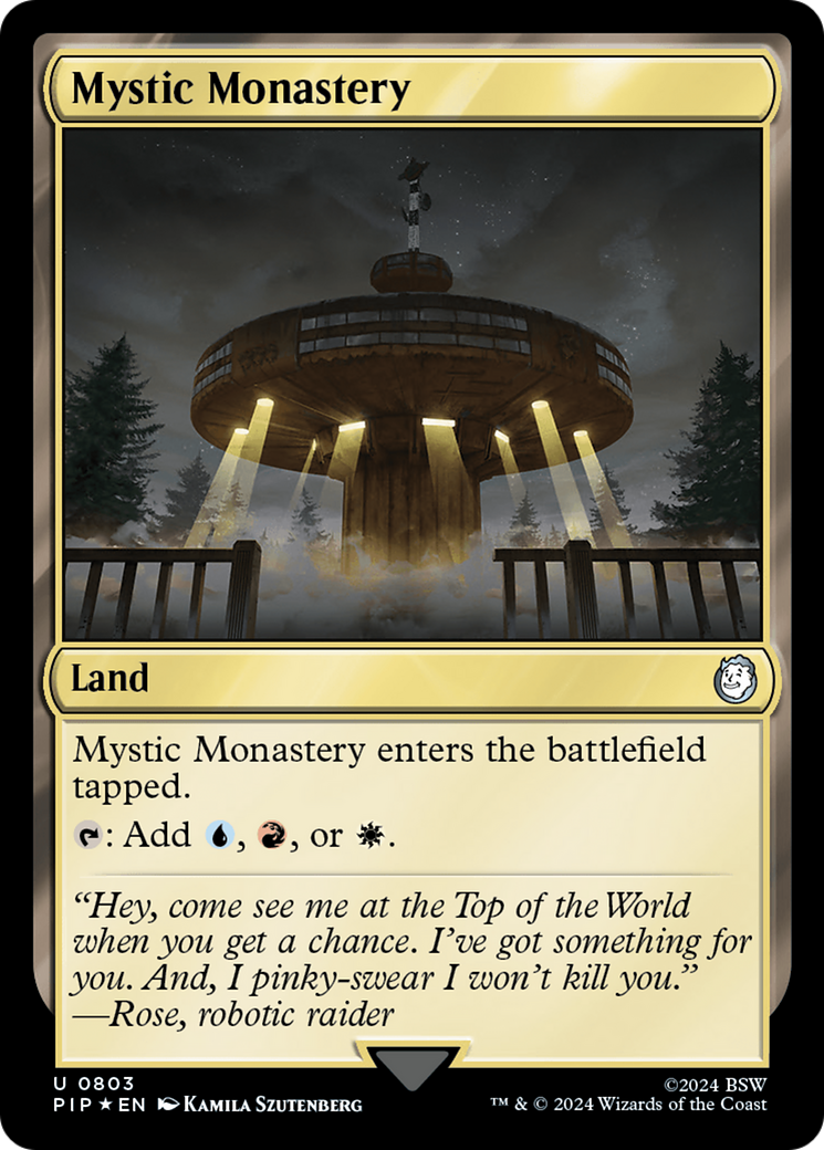 Mystic Monastery (Surge Foil) [Fallout] | Boutique FDB TCG