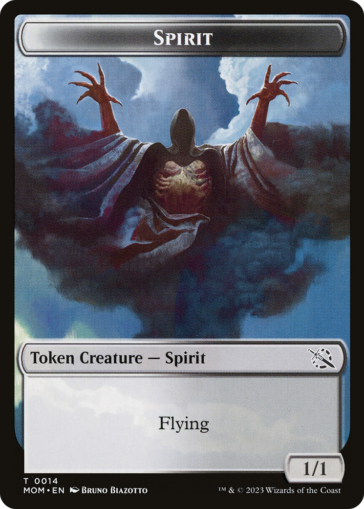 Phyrexian Myr // Spirit (14) Double-Sided Token [March of the Machine Tokens] | Boutique FDB TCG