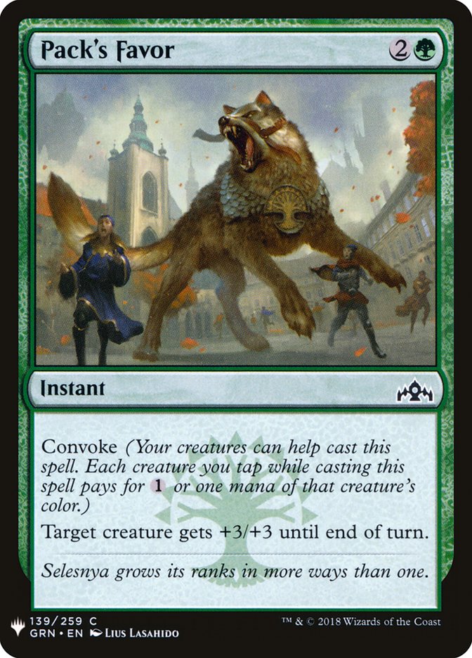 Pack's Favor [Mystery Booster] | Boutique FDB TCG