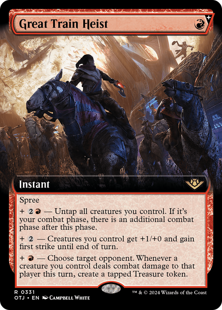 Great Train Heist (Extended Art) [Outlaws of Thunder Junction] | Boutique FDB TCG