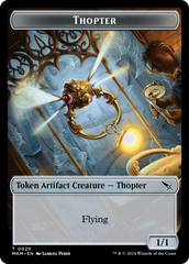 Thopter (0020) // Human Double-Sided Token [Murders at Karlov Manor Tokens] | Boutique FDB TCG