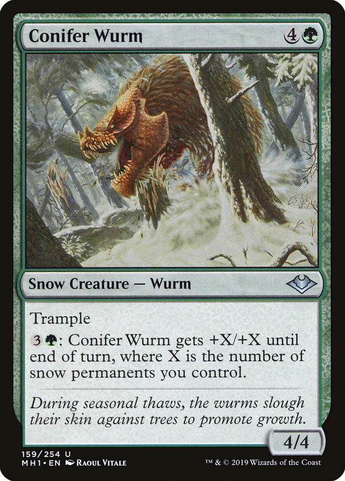 Conifer Wurm [Modern Horizons] | Boutique FDB TCG