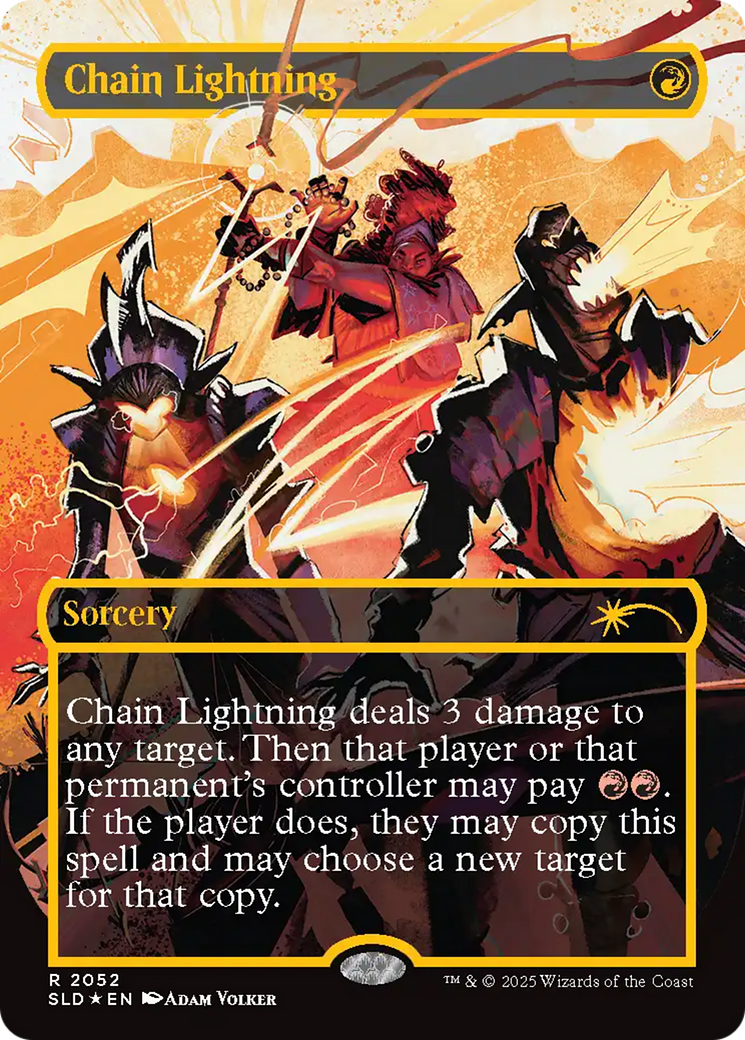 Chain Lightning (2052) (Raised Foil) [Secret Lair Drop Series] | Boutique FDB TCG