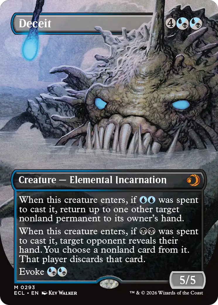 Deceit (Borderless) [Lorwyn Eclipsed] | Boutique FDB TCG