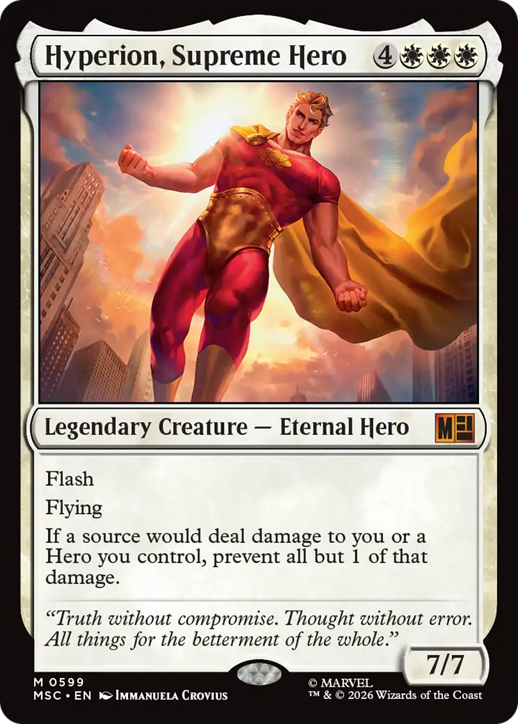 Hyperion, Supreme Hero [Marvel Super Heroes Commander] | Boutique FDB TCG