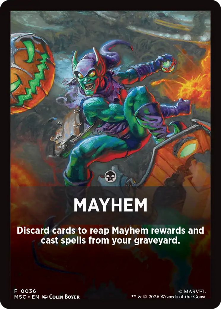 Mayhem Theme Card [Marvel Super Heroes Commander] | Boutique FDB TCG