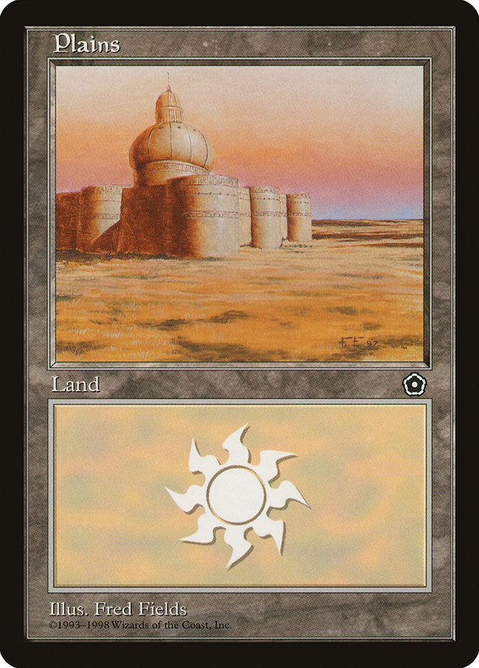Plains (Castle on Left) [Portal Second Age] | Boutique FDB TCG