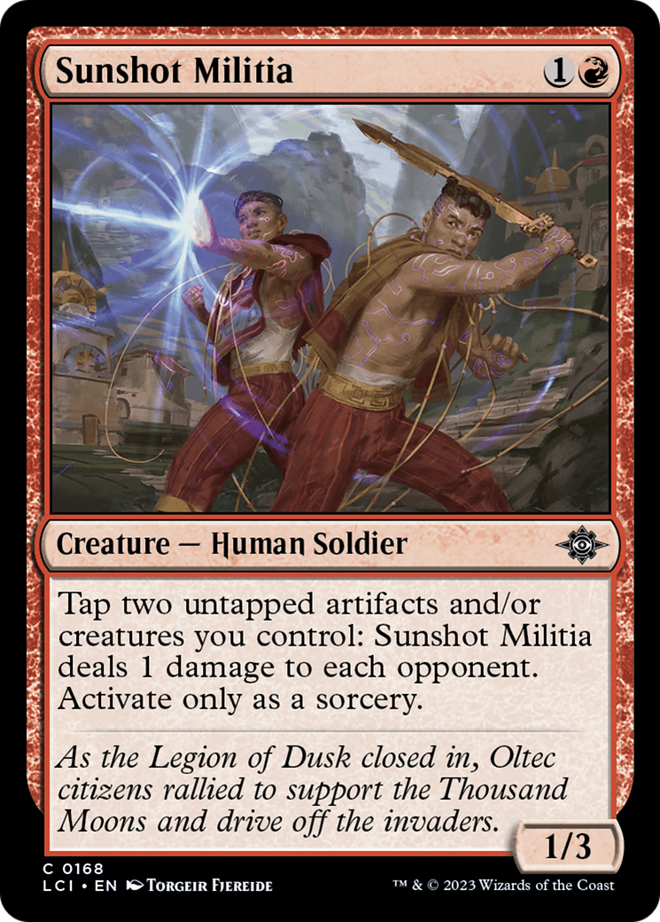 Sunshot Militia [The Lost Caverns of Ixalan] | Boutique FDB TCG