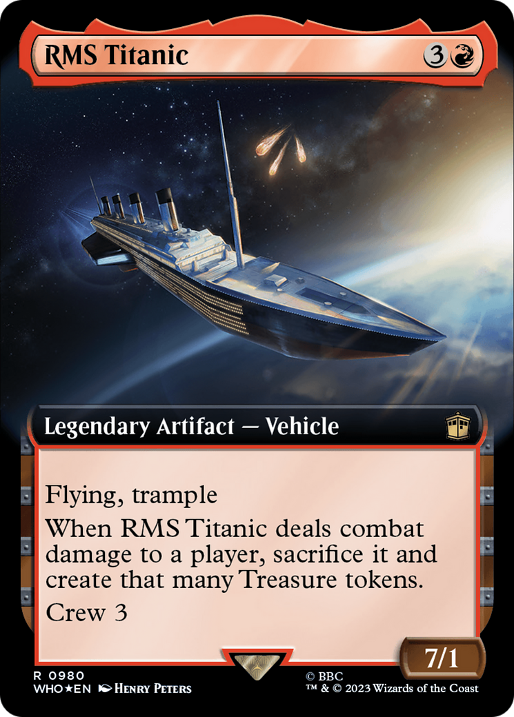 RMS Titanic (Extended Art) (Surge Foil) [Doctor Who] | Boutique FDB TCG