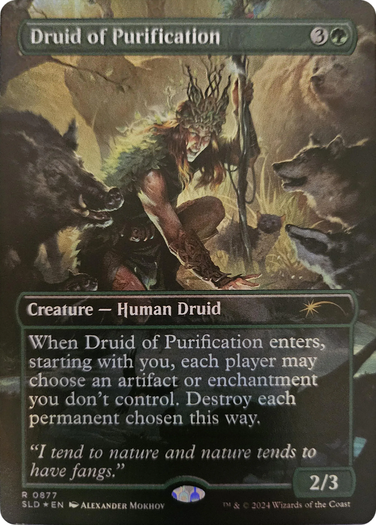 Druid of Purification (Rainbow Foil) [Secret Lair Drop Series] | Boutique FDB TCG