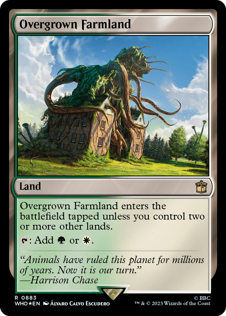 Overgrown Farmland (Surge Foil) [Doctor Who] | Boutique FDB TCG