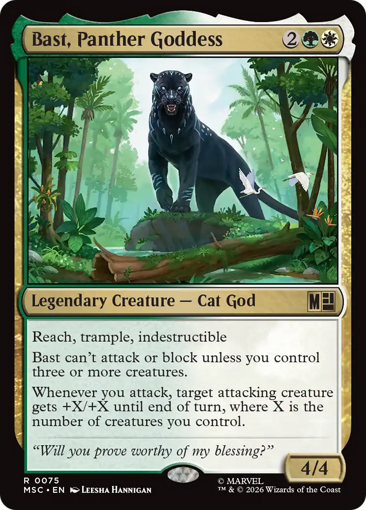 Bast, Panther Goddess [Marvel Super Heroes Commander] | Boutique FDB TCG