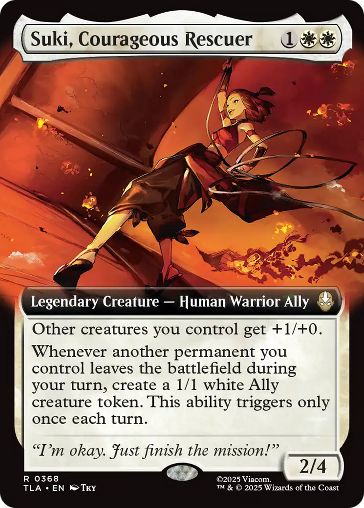 Suki, Courageous Rescuer (Extended Art) [Avatar: The Last Airbender] | Boutique FDB TCG