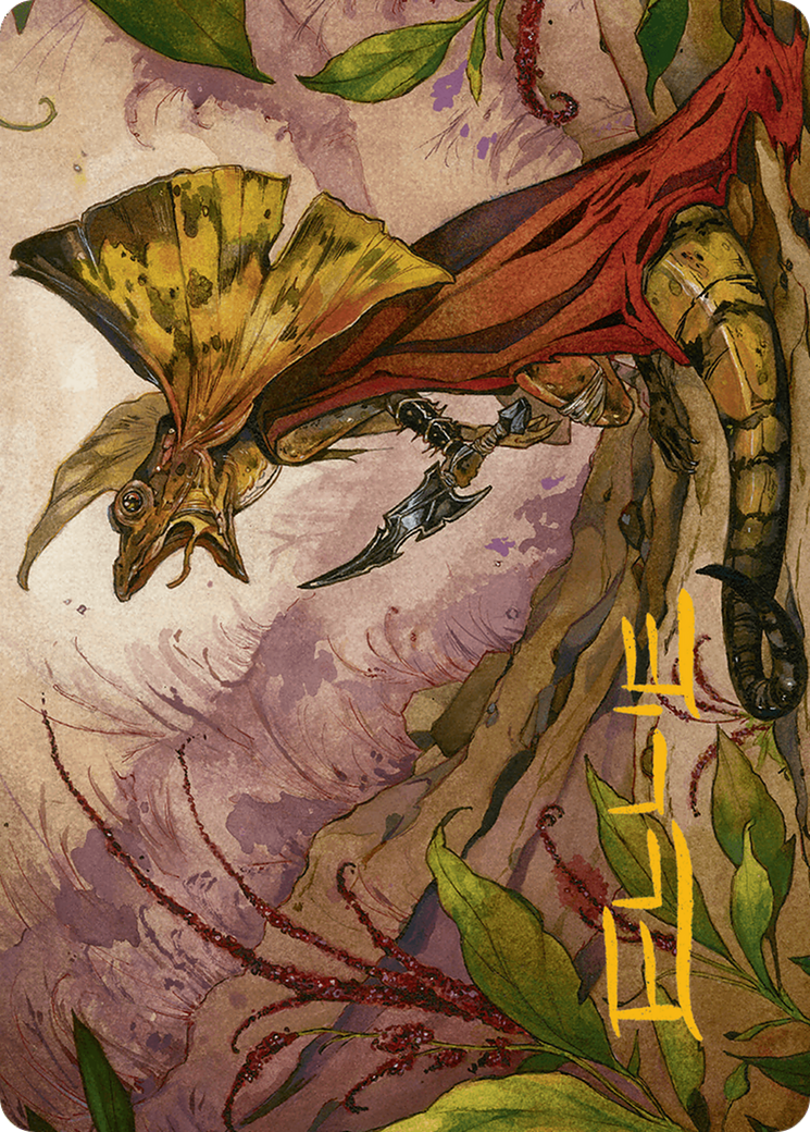 Hired Claw Art Card (Gold-Stamped Signature) [Bloomburrow Art Series] | Boutique FDB TCG