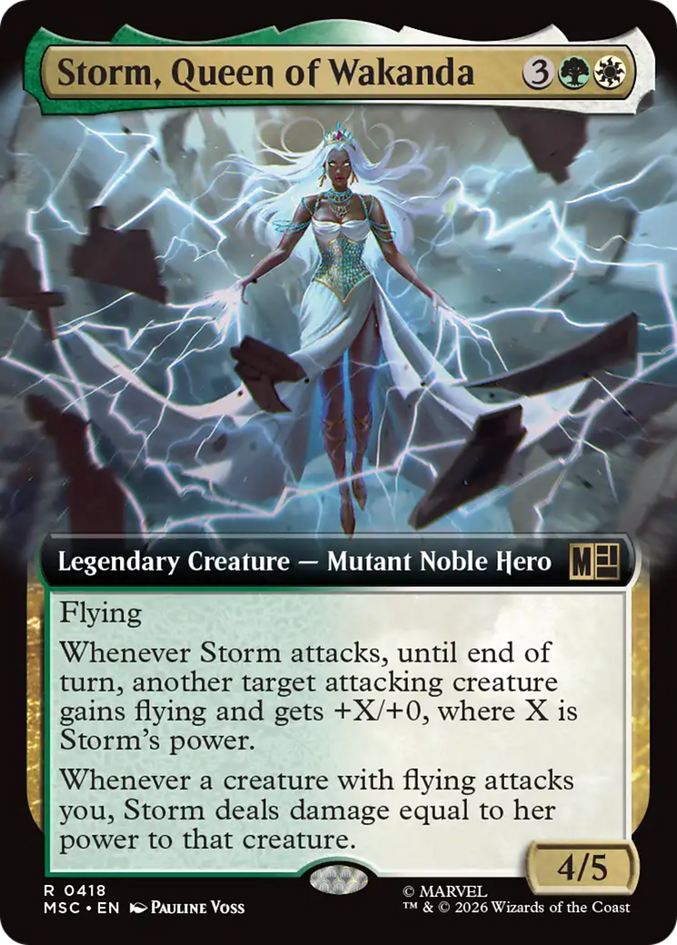 Storm, Queen of Wakanda (Extended Art) [Marvel Super Heroes Commander] | Boutique FDB TCG