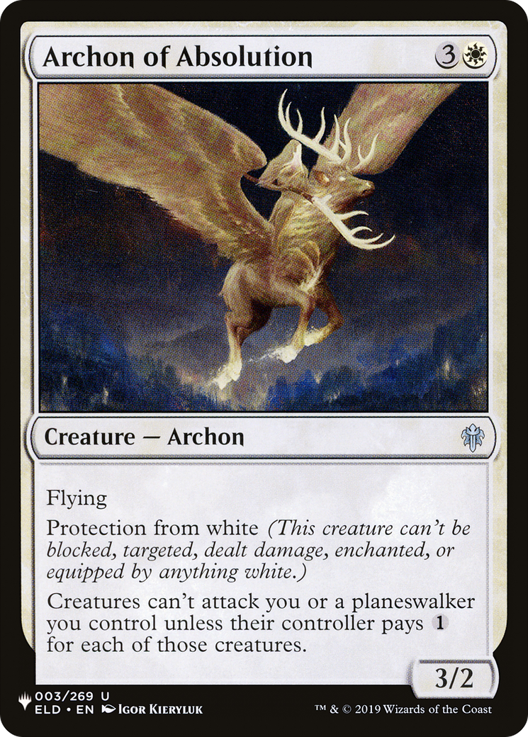 Archon of Absolution [The List Reprints] | Boutique FDB TCG