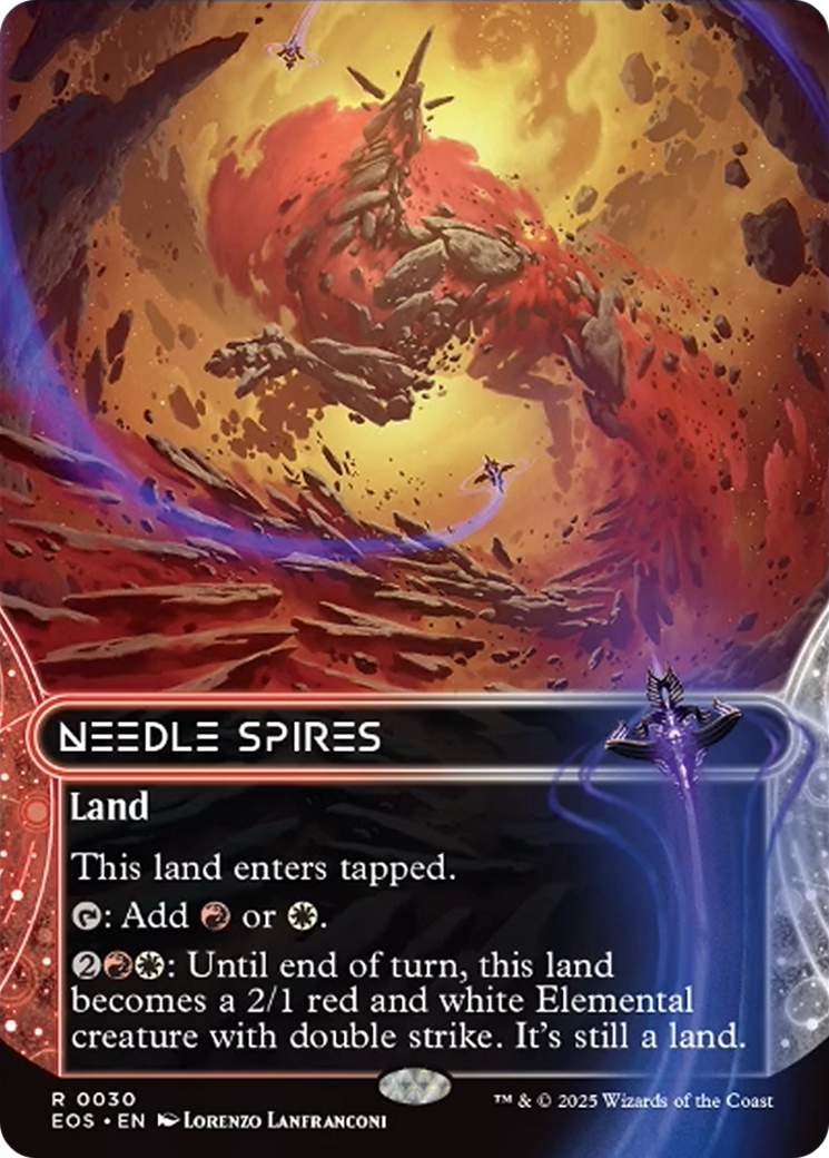 Needle Spires (0030) (Borderless) [Edge of Eternities: Stellar Sights] | Boutique FDB TCG