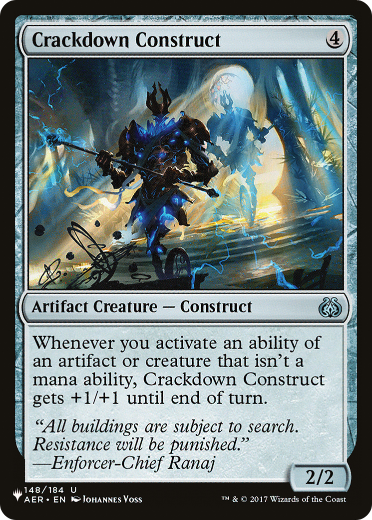 Crackdown Construct [The List Reprints] | Boutique FDB TCG