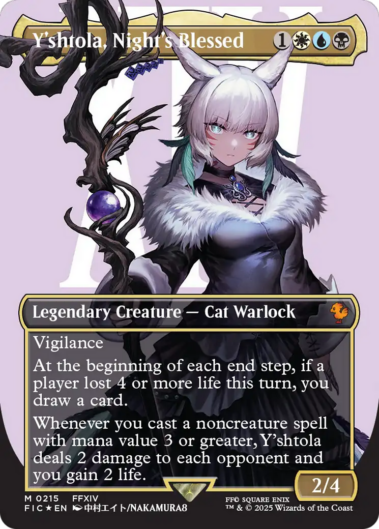 Y'shtola, Night's Blessed (Borderless) (Surge Foil) [FINAL FANTASY Commander] | Boutique FDB TCG